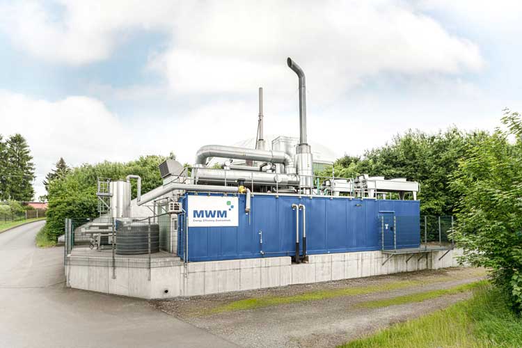 Industrielle Biogasanlage auf dem Land